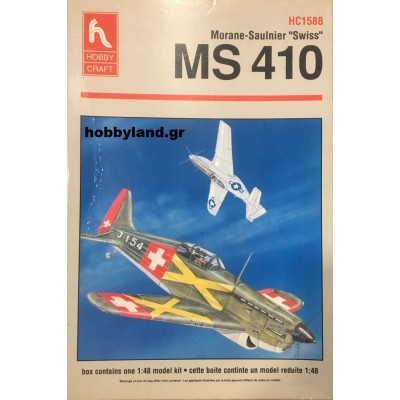 MS410 MORANE-SAULNIER "SWISS" WWII - 1/48 SCALE - HOBBY CRAFT HC1588